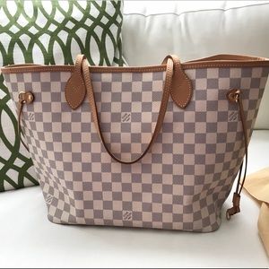 Louis Vuitton MM Neverfull in Damier Azure